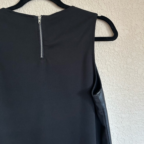 Faux Leather Silver Studded Tank Top, Size S - Picture 4 of 6